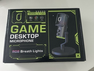 USB Gaming Mikrofon U 120 mit RGB Atem Licht   Plug & Play