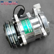 New 606-1394 Compressor 232-9203 for SD5H09 - 125mm 2 Groove Clutch 12V