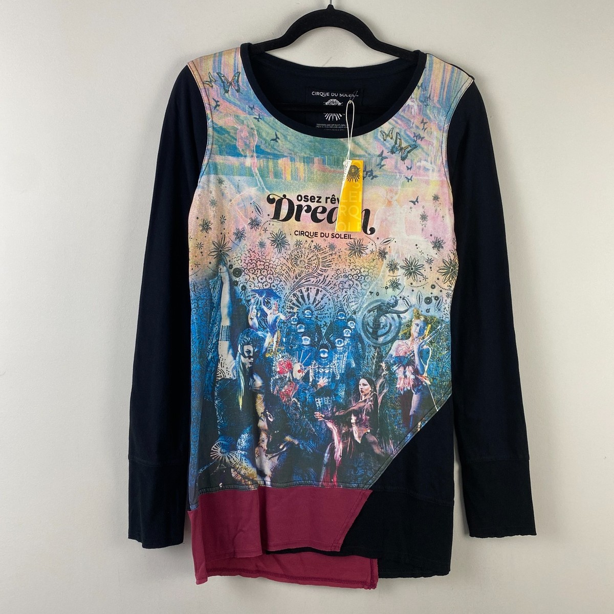 Cirque Du Soleil Long Sleeve Tunic Shirt Size Medium Art to Wear 