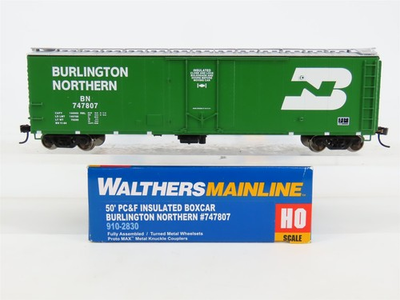 #ad HO Scale Walthers Mainline 910 2830 BN Burlington Northern 50#x27; Box Car #747807 $19.95
