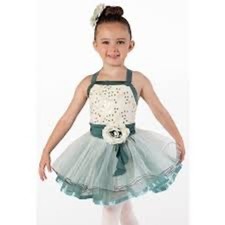 Weissman Kids Girls Sequin Tulle Dance Costume Dress Leotard Style XSC