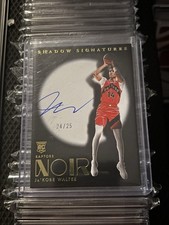 2024 Panini Noir #SHA-JKW JaKobe Walter Shadow Signatures RC Auto/25