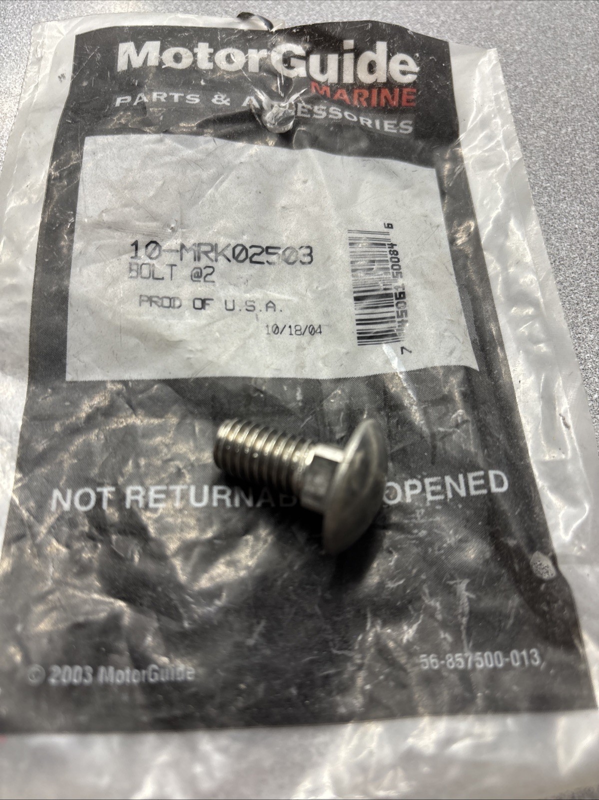 Guide Bolt Mrk02503