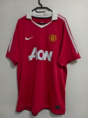 Manchester United Home Shirt 2010 / 11 Official Nike Large Excellent