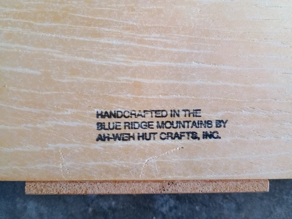 AH WEH HUT Hand Crafted Wooden Lap Harp Blue Ridge Mountains - Image 4 of 4