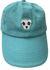Animal Crossing New Horizons K.K. Slider Baseball Cap Hat Teal 2020 Nintendo OS.