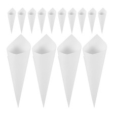 60 Pcs Kraft Wedding Confetti Paper Cones Petal Candy Flower Holder