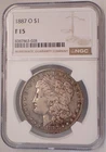 1887-O Morgan Dollar NGC F15