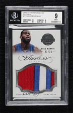 2012-13 Panini Flawless Patch 1/25 Greg Monroe #17 BGS 9 MINT Patch 6fs