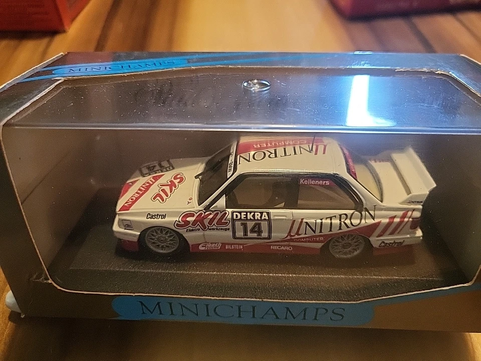 Minichamps 1:43 BMW M3 Sport Evo Team Unitron #14 1991 - Image 3 of 4