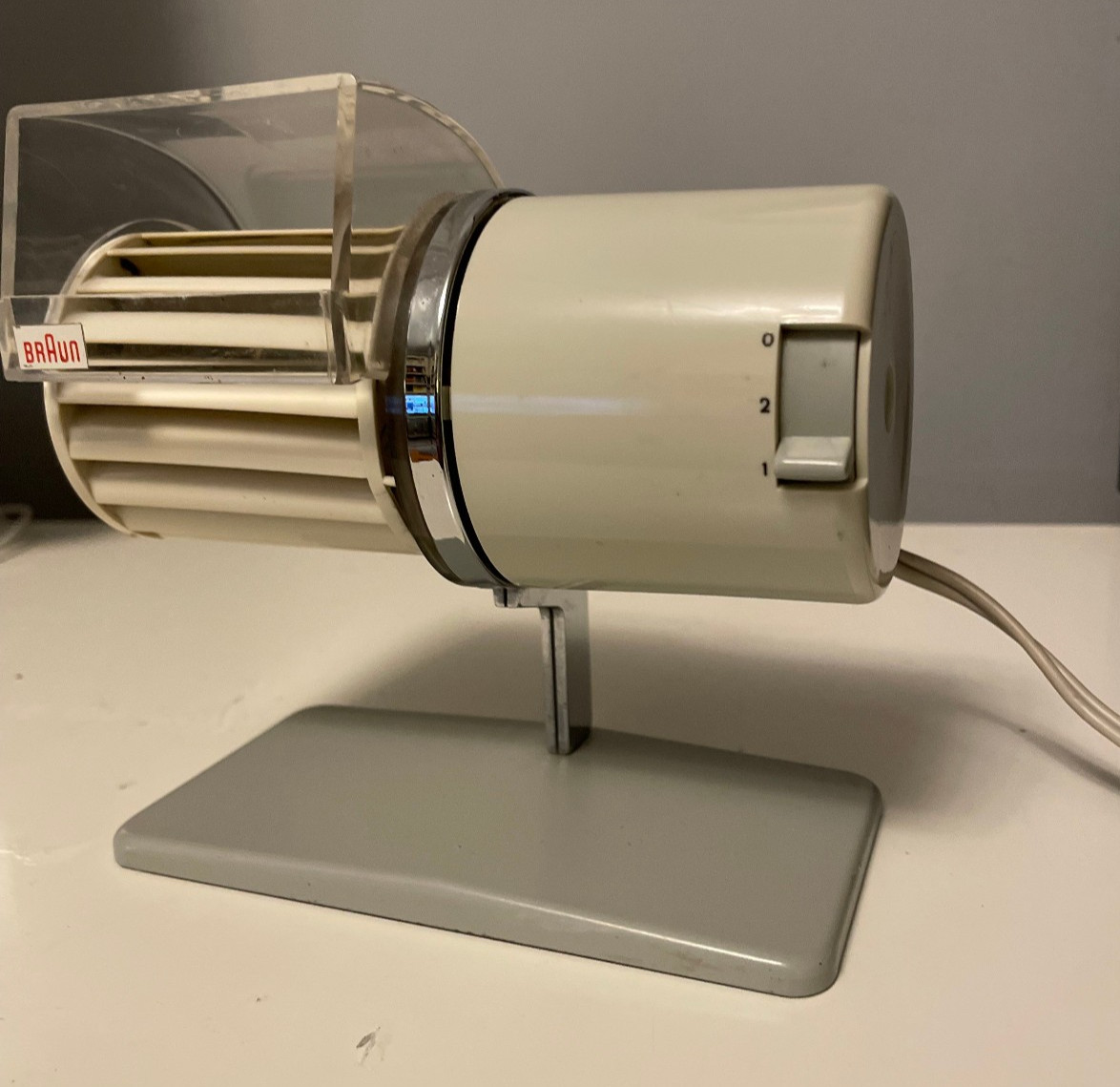Vintage Braun HL1 Design Table Fan Fans Reinhold Weiss 1961