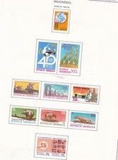 INDONESIEN ^^^^^1985- Klappsätze auf Seite HCV @X RUM325INDO325