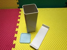 Tupperware Cheese Keeper Velveeta or Block with Tray and Teal Blue Lid Free Ship