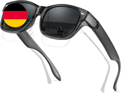 SIPHEW Überzieh Sonnenbrille Herren Polarisiert, Fit over Brille Für Brillenträg
