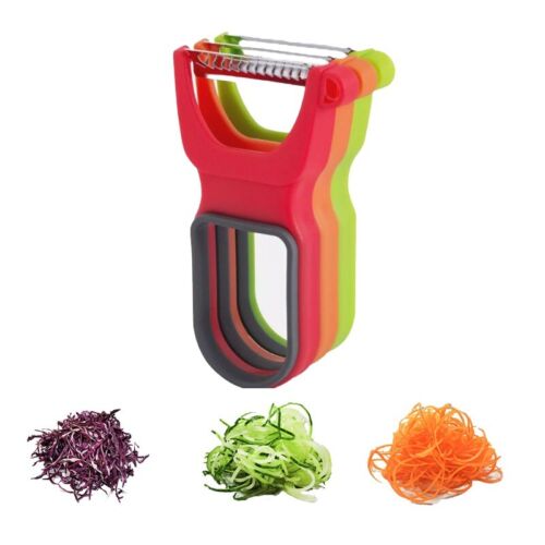 3 Stainless Steel Kitchen Set - Potato Peeler, Vegetable Grater, Cabbage Cutter