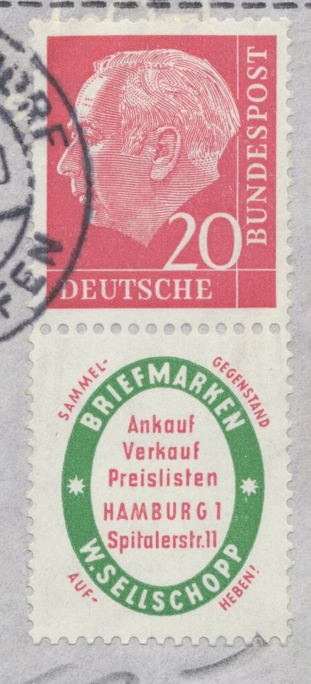 BRD 1956 Eröffnung Flugdienst n Südamerika DÜSSELDORF – BUENOS AIRES - SANTIAGO - Bild 2 von 3