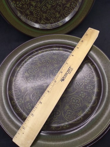 VTG Set of 5 Franciscan USA MADEIRA Floral Earthenware 10.25" Dinner Plates - Picture 8 of 21