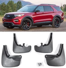 Front Rear Set OE Fitment Splash Mud Guards Flaps Kit For 20-Up Ford Explorer
