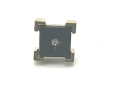 Lapel Pin Small Rhinestone Brass Tone Metal + Black Vintage Tie Tac Tiny