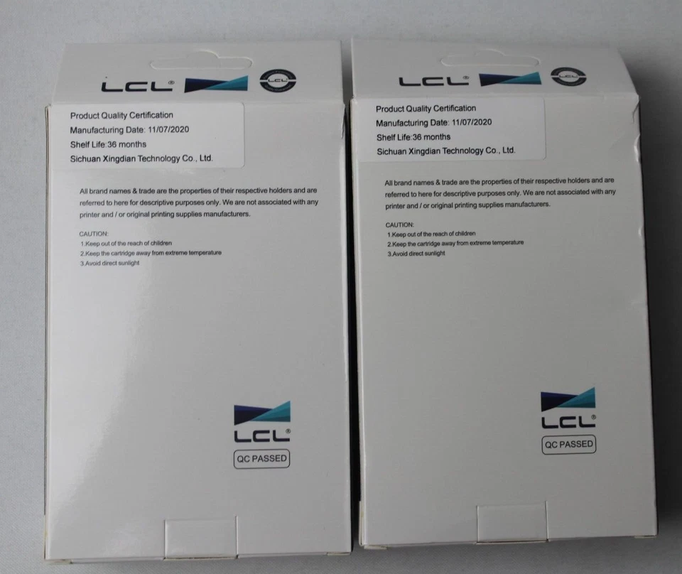 2 Pack LCL Brand NON-OEM PFI-107 MBK InkTank Cartridge - Matte Black (130ml) - Image 3 of 3