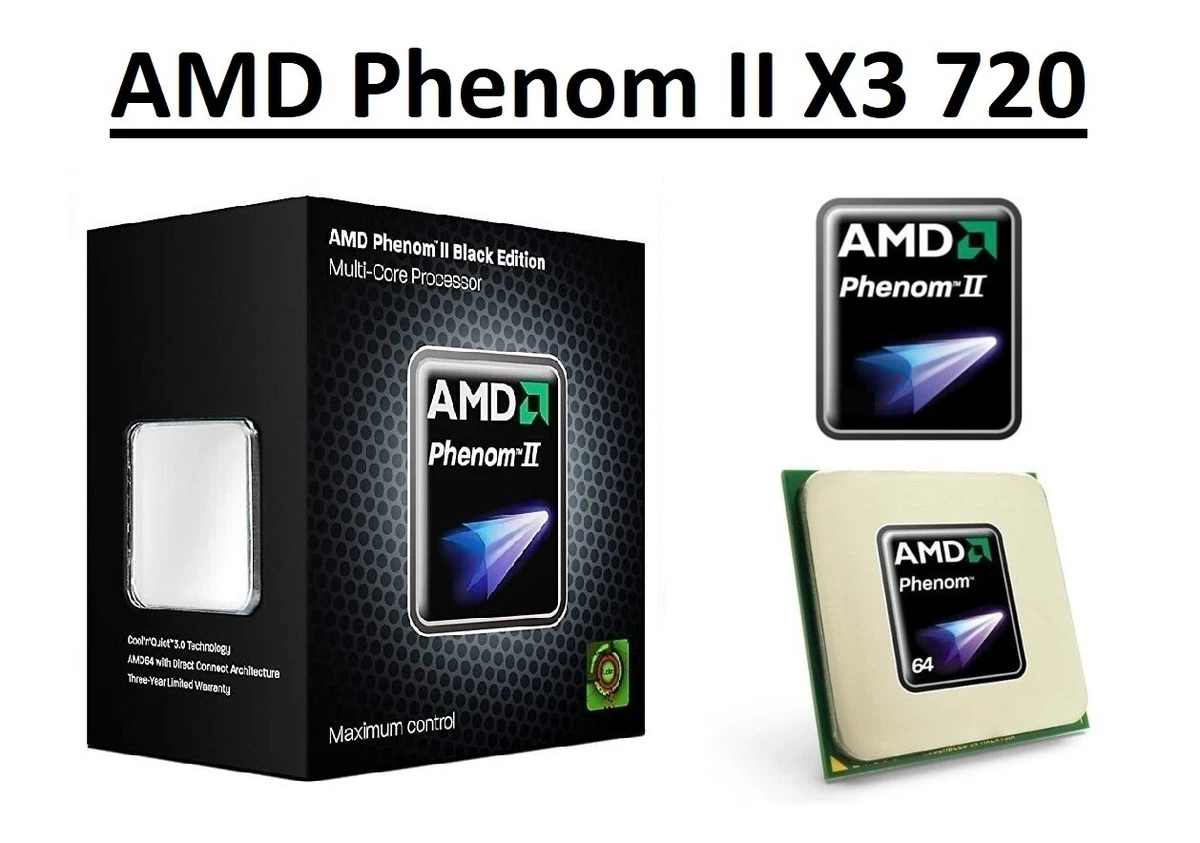 AMD PhenomII X3 720 BlackEdition (2.8GHzx3/95W/SocketAM3