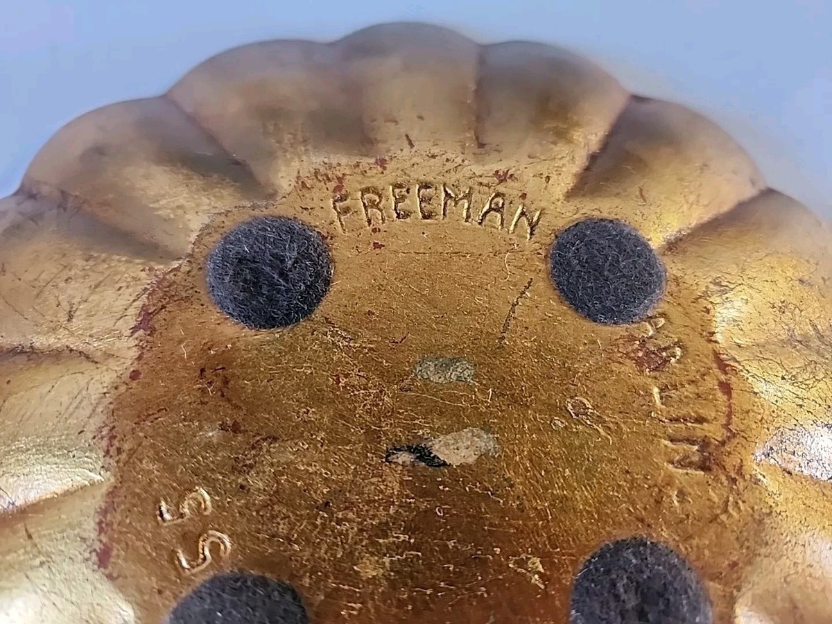 Vintage Anthony Freeman McFarlin 1955 Green Gold Ceramic Sun