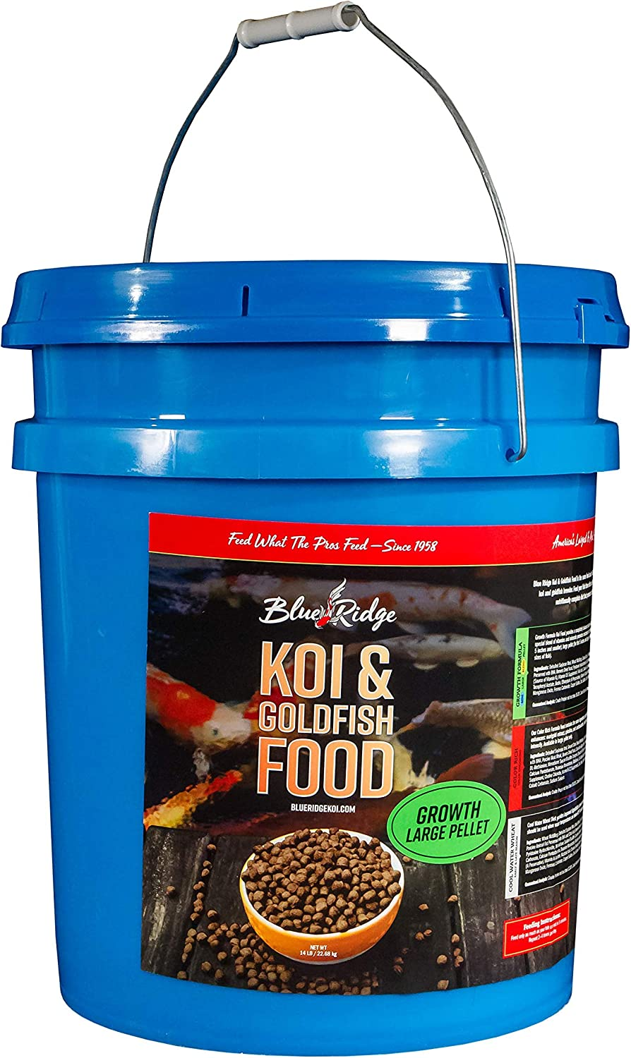 Blue Ridge Fish Food Pellets Koi and Goldfish Growth Formula Floating