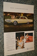 1967 Chrysler Imperial Original Advertisement Print Ad 67