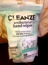 Antibacterial Hand Sanitizing Individual Hand Wipe Packets, 50 Unscented