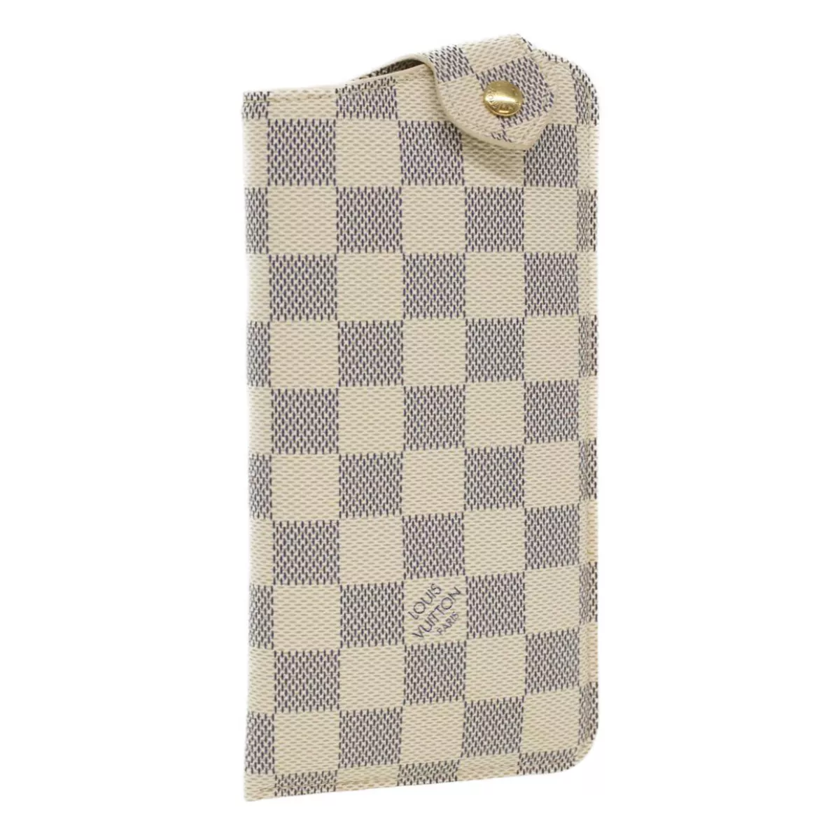 LOUIS VUITTON Damier Ebene Etui Lunettes Simple Glasses Case