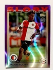 Topps UCC Flagship 2024/25. Jaden Slory RC. Purple Flowfractor. Feyenoord