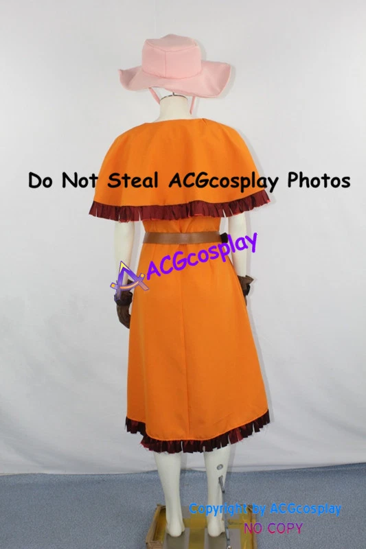 Digimon Adventure Mimi Tachikawa Cosplay Costume acgcosplay dress include hat - Imagem 4 de 4