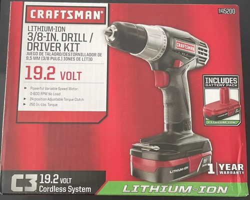 Cordless Drill Driver Kit, Lithium-Ion 