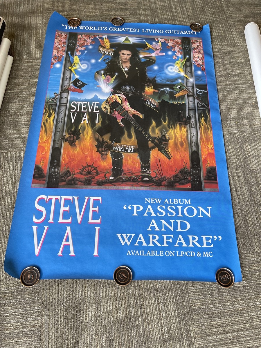 80 1990 Steve Vai Passion And Warfare Subway Record Promo Poster