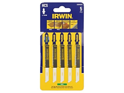 10504223 Blatt HolzStichsäge 100mm 10Zähne/Zoll 5Stk Halter-Art: T IRWIN