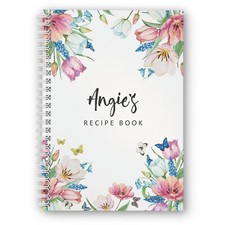Personalised Recipe Book Spring, Own Recipes, Foodie, Baker, Cook, Lovely Gift