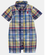 Ralph Lauren Plaid Romper size 3M