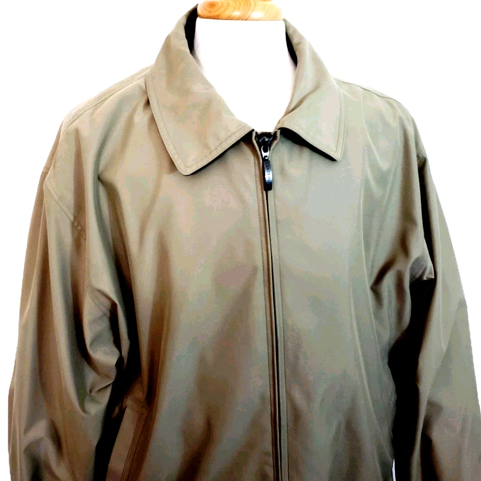 Chaqueta Crazy Horse A Claiborne Company Cremallera Frontal Bronceado Grandpa Core Talla XL Foto 2 de 4