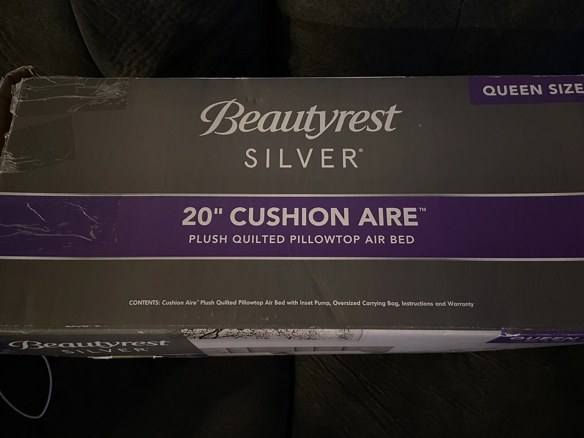 Beautyrest silver quilted pillowtop cushionaire air on sale mattress queen