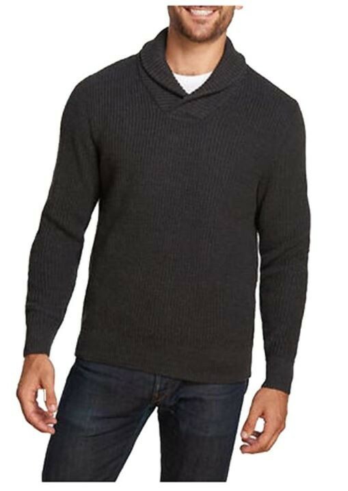 Vintage Mens Shawl Collar Sweater Turtle Neck sz Medi… Gem