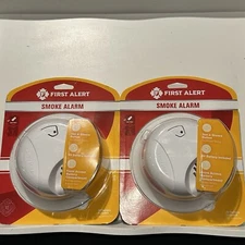 New First Alert Battery-Powered Ionization Smoke Alarm Set Of 2