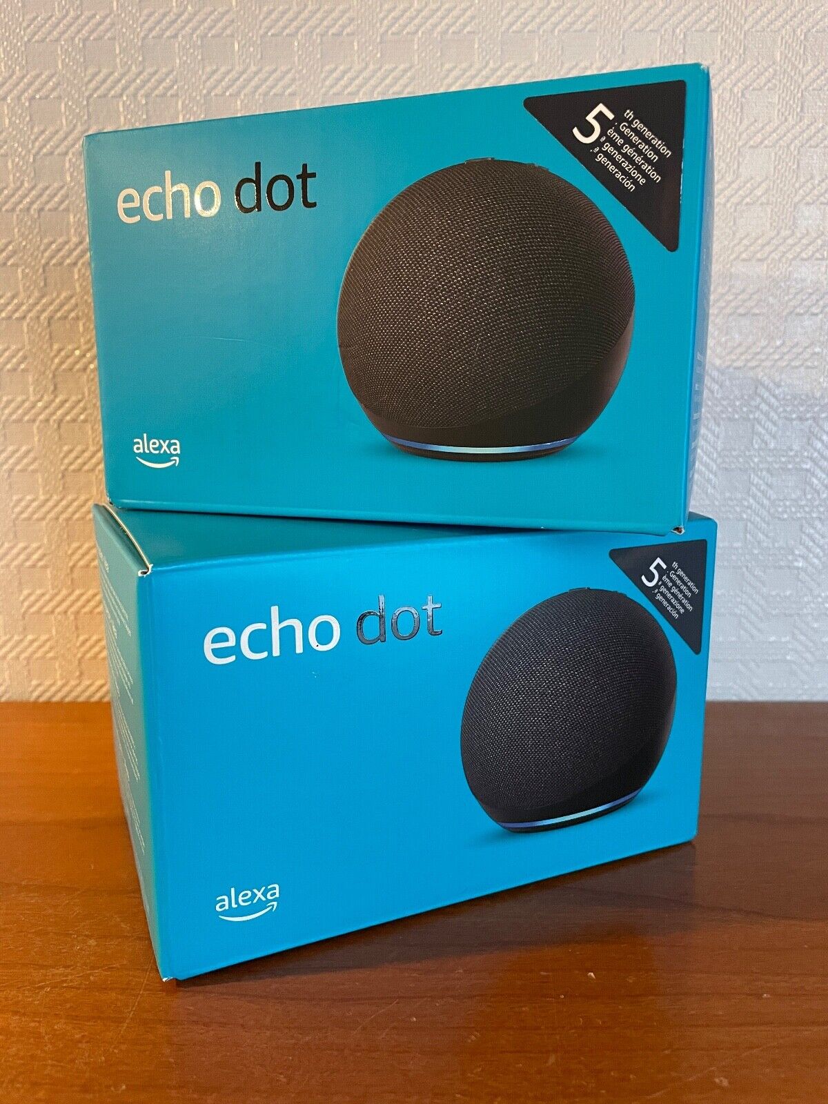 Thumbnail - 2 Stück Echo Dot 5. Gen Smart Lautsprecher - Anthrazit - Neu Und