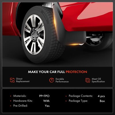 Car Mud Flaps For Honda Odyssey(US)2018 2019 2020 2021 2022-2023 Mudflaps Splash Guards Mud Flap