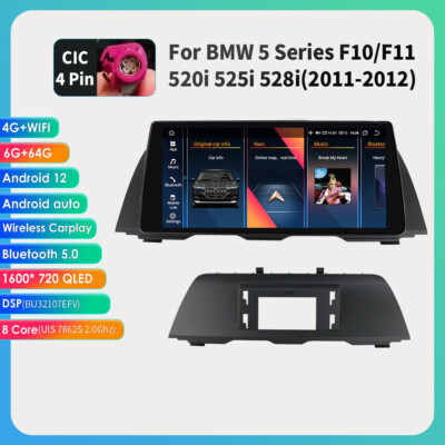 10.33'' Für BMW 5er F10 F11 Android Auto CarPlay Autoradio GPS 6+64GB 4G WIFI BT
