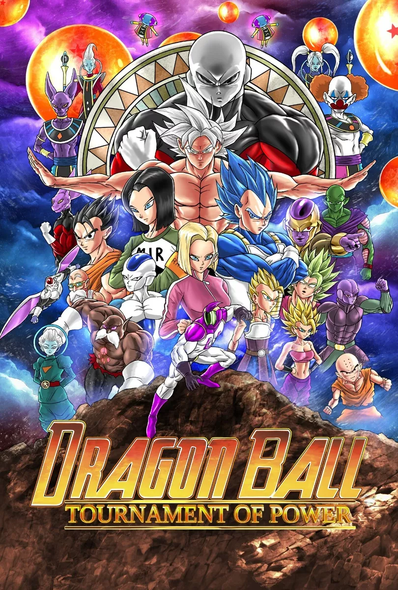 Dragon Ball Super Tournament of Power Poster, Goku Vegeta Jiren, NEW, USA