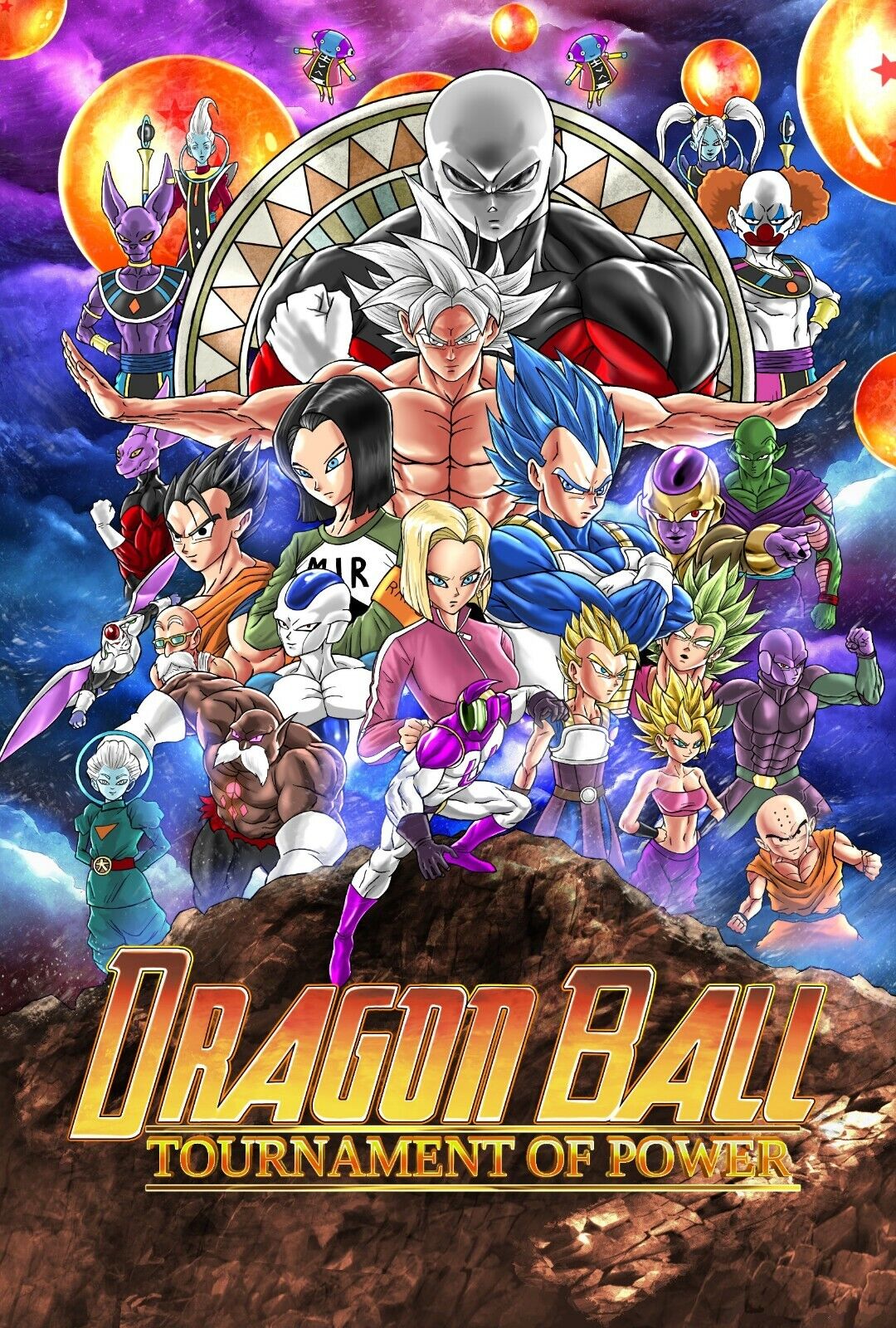 Dragon Ball Super Tournament of Power Poster | Goku Vegeta Jiren | NEW | USA