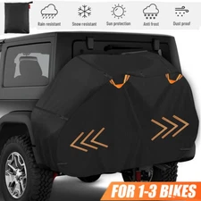 Bike Storage Cover fr Transport On Rack Travel Waterproof Protector Truck SUV RV