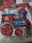 Christmas Hallmark Festive Locomotive Train ornament blown glass — photo 3