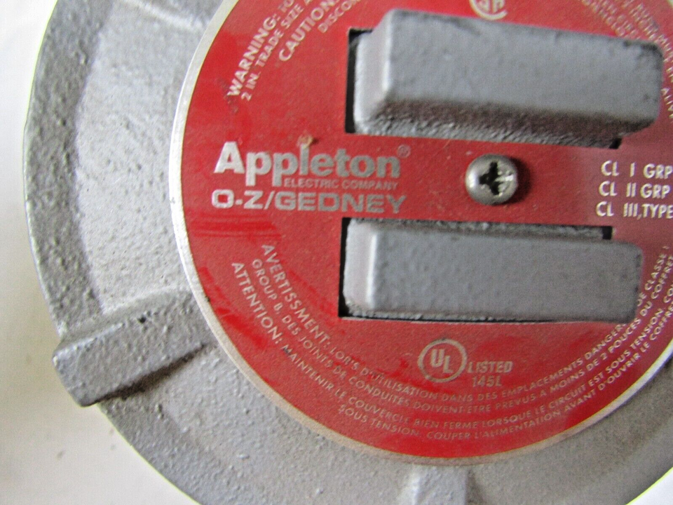 ️NEW APPLETON GUA TYPE LB GRGUA SERIES HAZARDOUS LOCATION 2 WAY OUTLET
