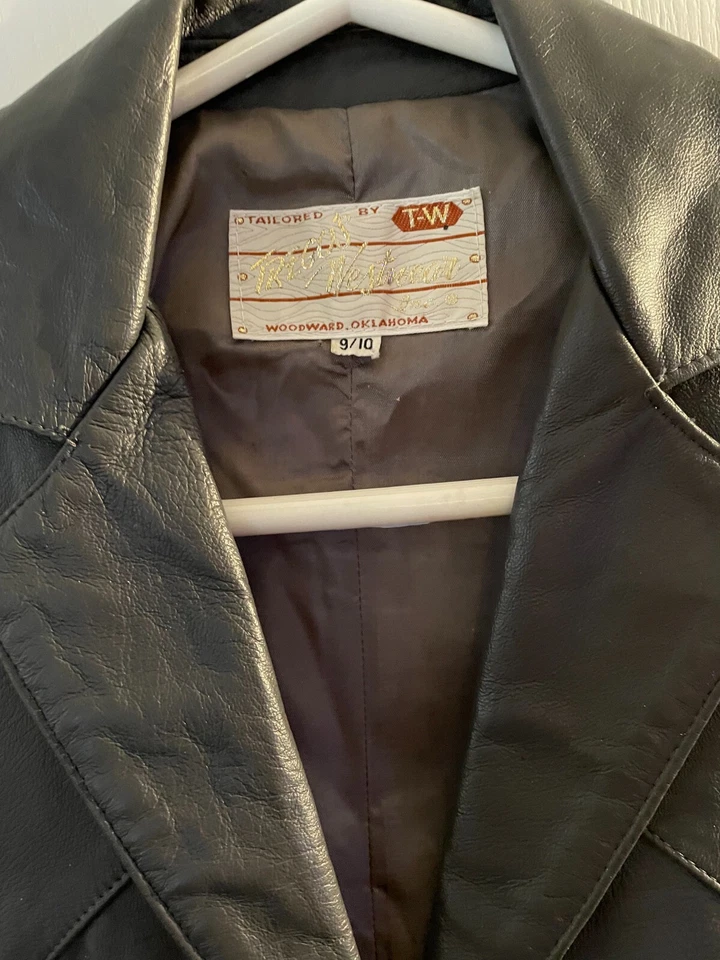 Vintage Trego's Westernware Buttersoft  Black Leather Cowboy Jacket 9/10 women - Image 2 of 4